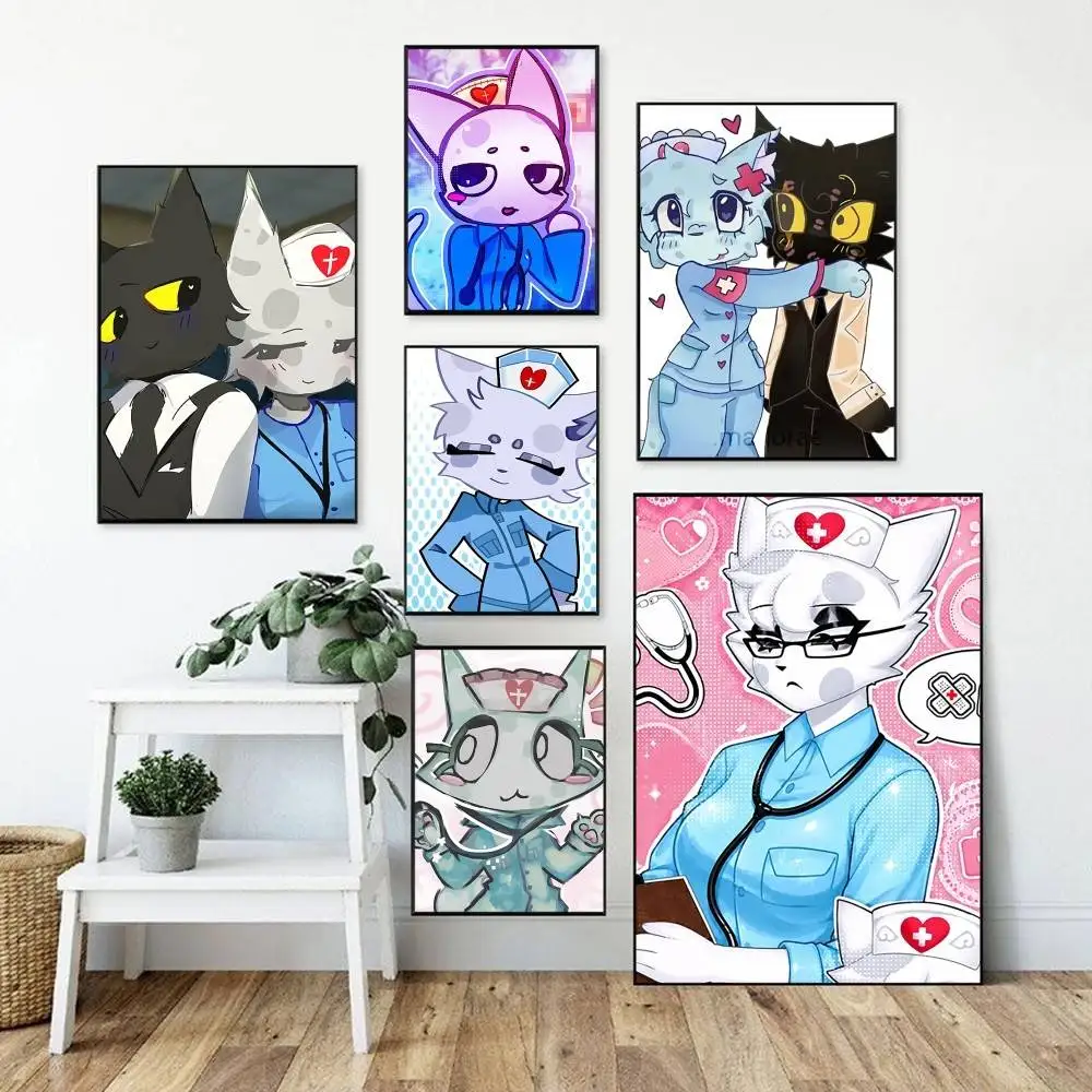 animal hospital head nurse   Poster Perfect Space Sticker Self Adhesive for Office Home Theater Wall Art Decor Fancy Gift