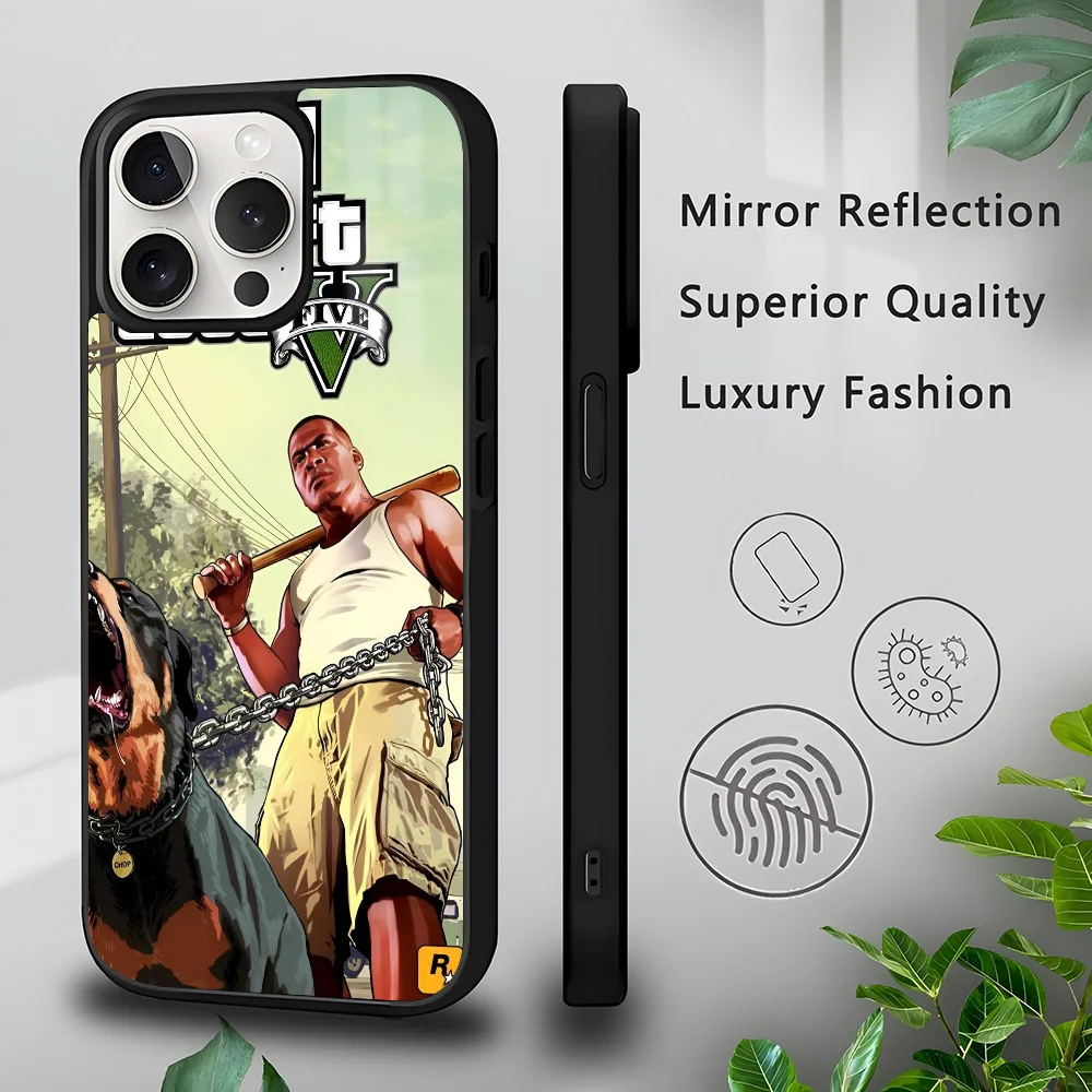 G-Gta Vice City Phone Case For IPhone 16 15 14 13 Pro Max 11 Mini Alex Mirror For Magsafe Wireless Charging Cover