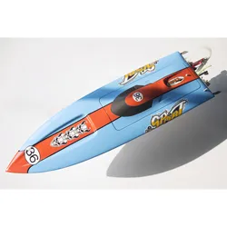 E36 75KM/H High-Speed Racing RC Boats Fiberglass Remote Control Boat Ship Models Toys for Boys TH23206-SMT7