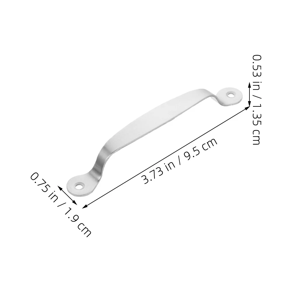 Maniglie per cassetti in acciaio inossidabile da 4 pezzi, per cucina, bagno, guardaroba, armadio, hardware di ricambio, metallo moderno