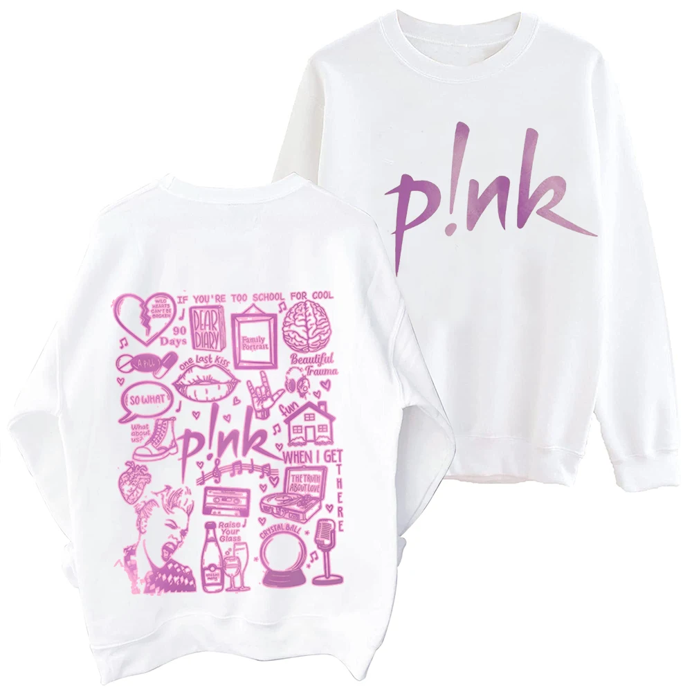 

Pink Singer Summer Carnival 2024 Tour Sweatshirt Harajuku Round Neck Long Sleeve Oversized Hoodie Fans Gift