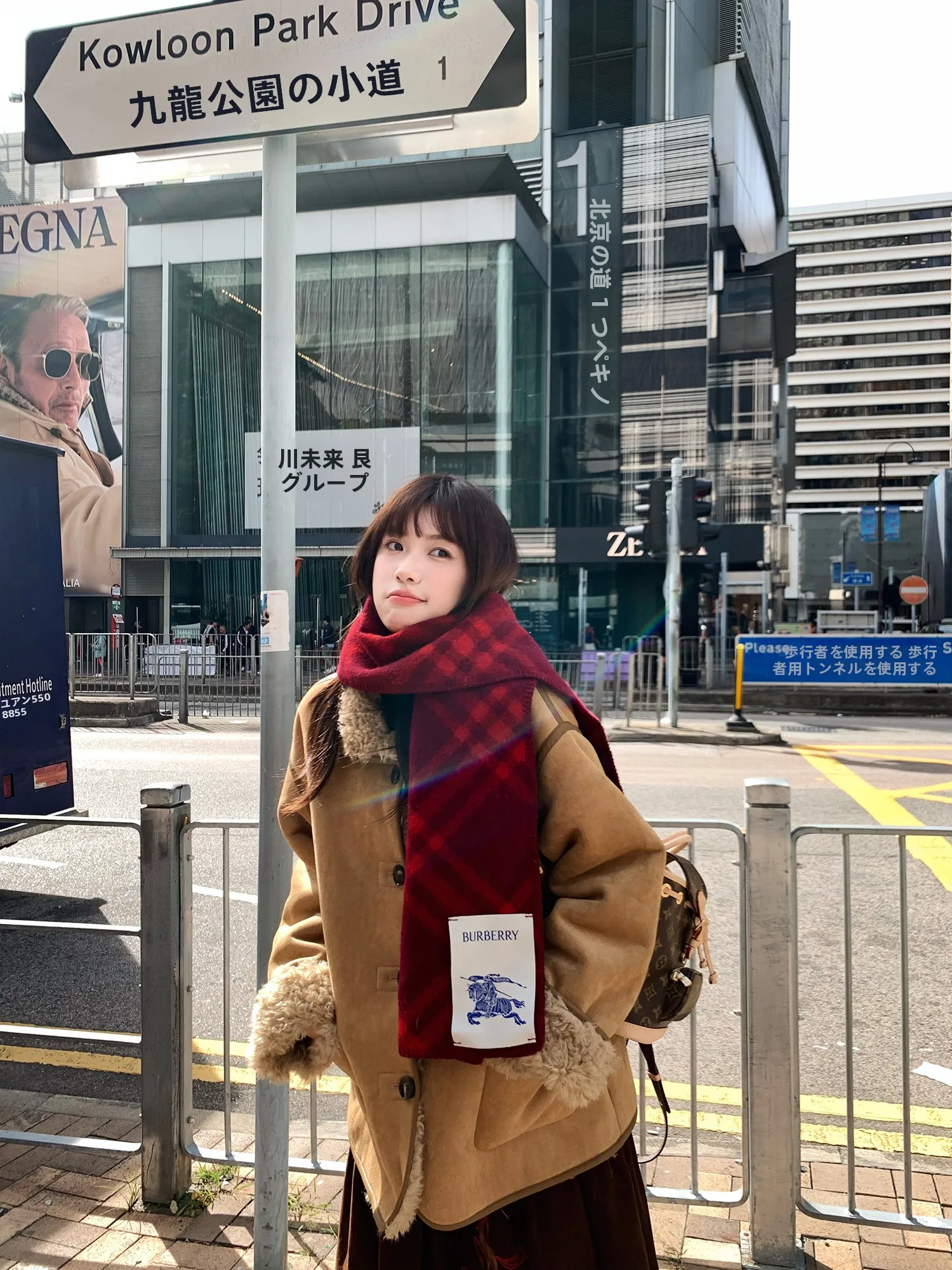 

Small Lady Brittany Rich! Vintage High-End Double-Sided Wear Lamb Fur Suede Inteated ort Outerwear for Women