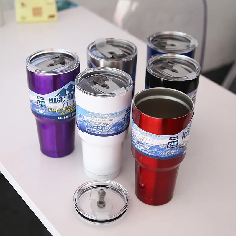 

Ice Beer Wine Coffee Mug Thermal Cup Tumbler 304 Stainless Steel Vacuum Insulated Water Bottle xicaras caneca copo termico