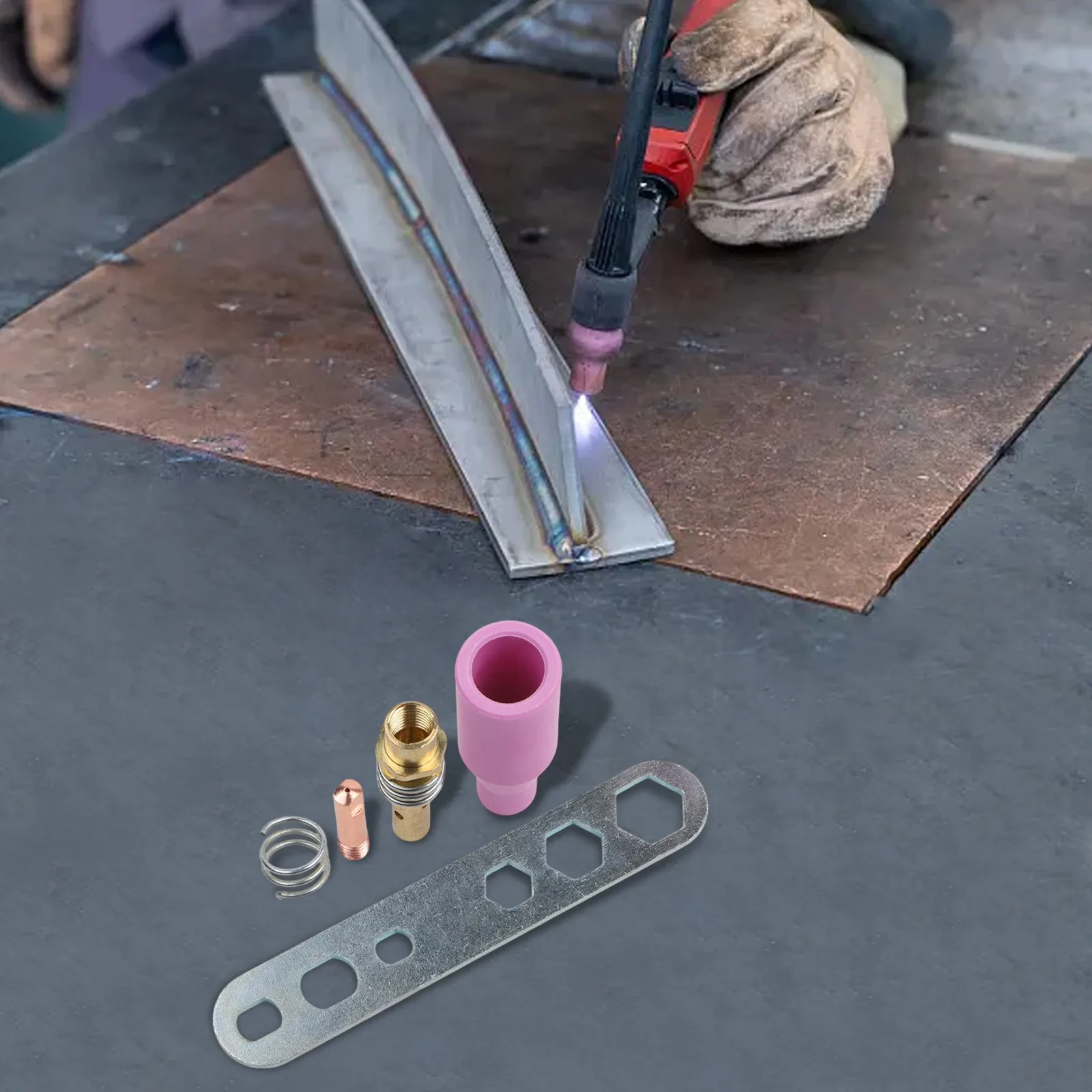 

Professional Welding Contact Tips and Accessories Kit for 15AK For MIG Welding Torch with Essential Components