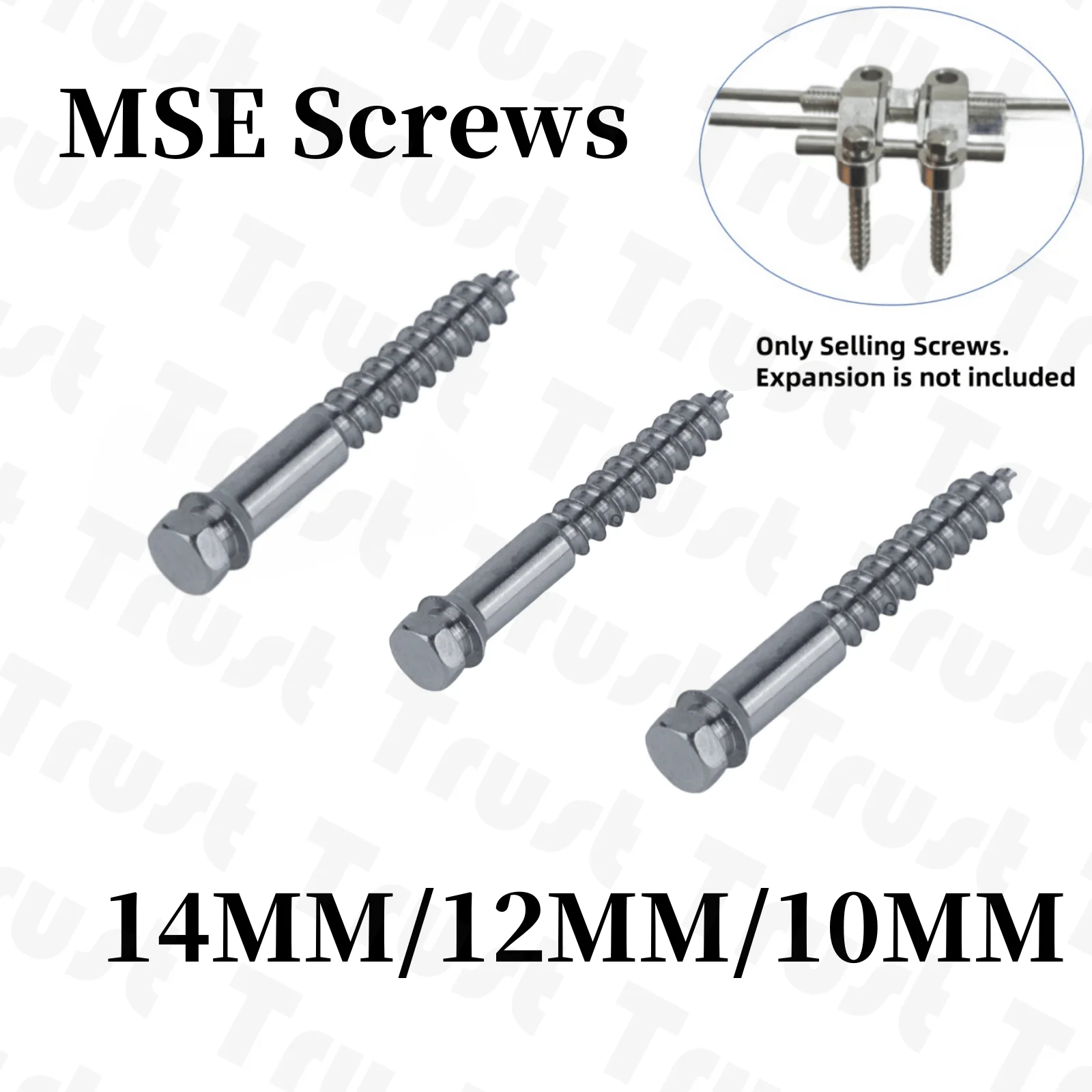 MSE Screws Dental Expansion TC4 Screw Split Skeletal Expander 14/12/10MM