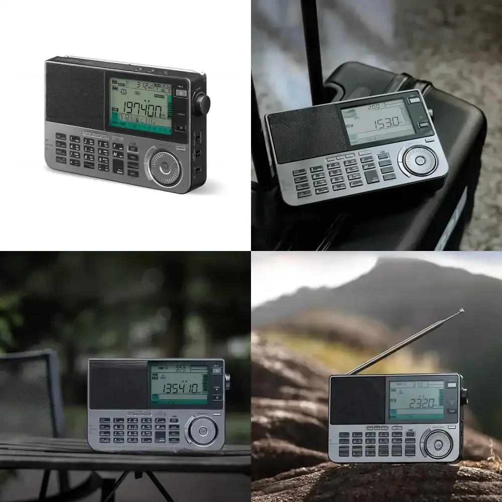 ATS-909X2 Portable Multiband Radio Receiver for FM SW LW Air Band with Stereo Audio and Full-Band Antenna