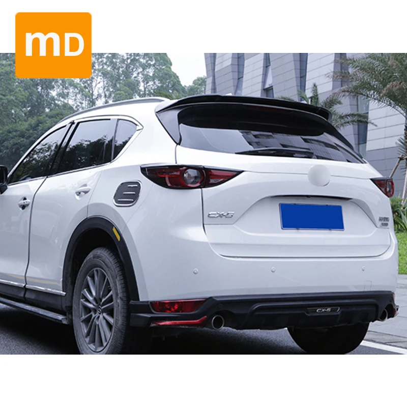 Glossy Black Spoiler Wing For Mazda CX5 2017-2021 Modified M5 Spoiler Top Wings Black Lip Body Kit Car Accessories Upgrade