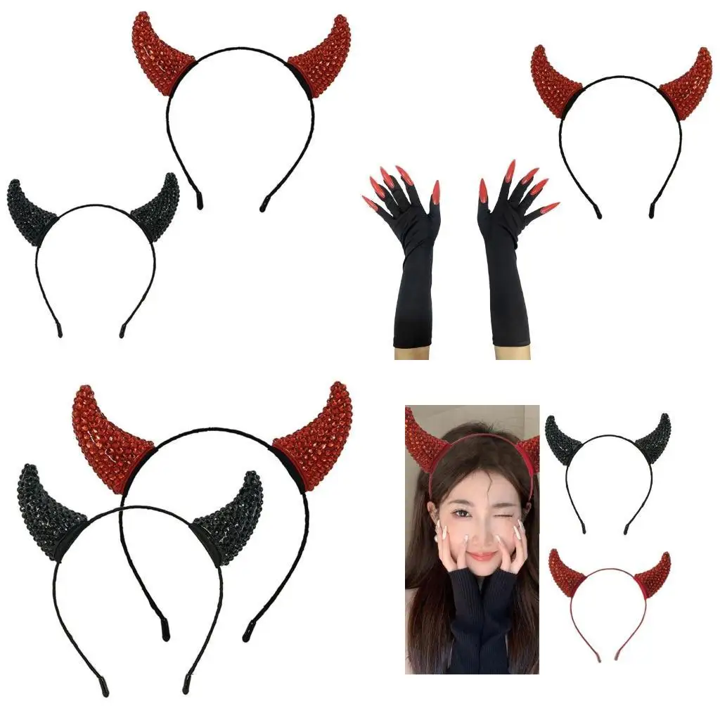 

652F Анти -Хэффинг -Хэллон Хэллоуин головные уборы регулируемые волосы для костюмов на Хэллоуин