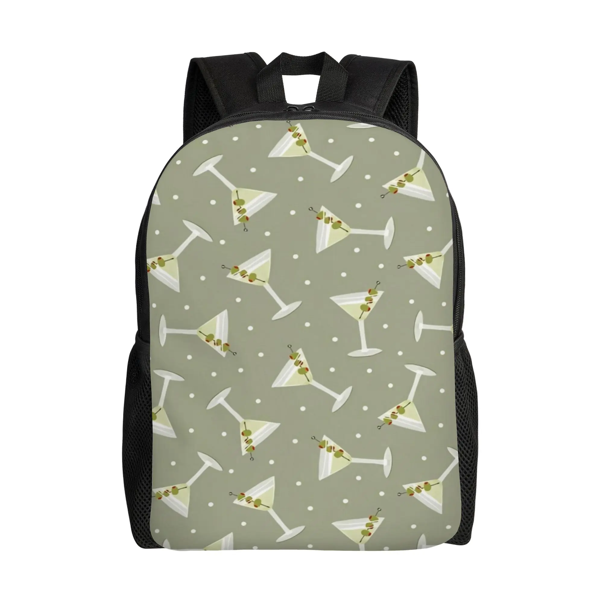 Back to school season Personalised martini glasses Schoolbag  Female Backpack