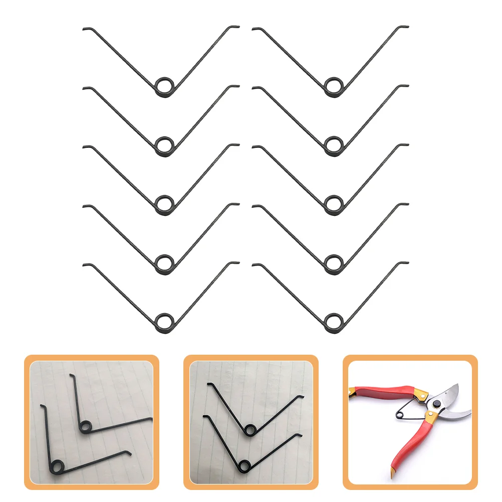 10 Pcs Branch Shears Gardening Springs Handheld Pruners Trimming Steel Suede Shoes Accessories Stainless Tree Replacement Chain