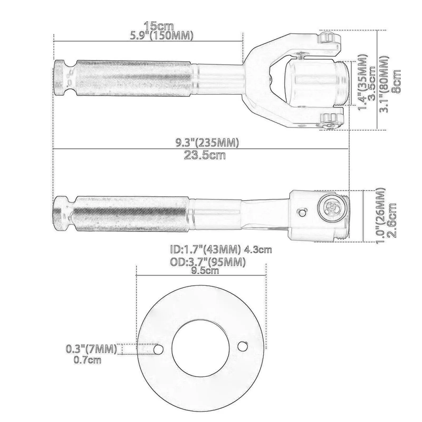 Miernik napięcia paska z szybkozłączką, uniwersalny kształt L, wszechstronne zastosowania, narzędzie do testowania napinacza paska samochodowego do konserwacji pojazdów.