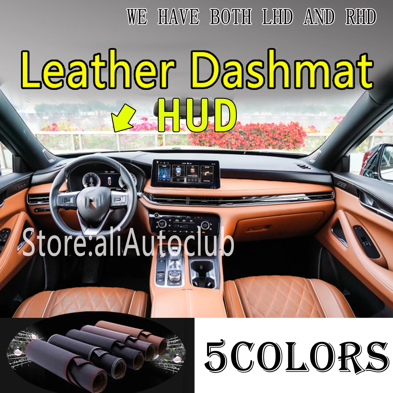 

Замшевый чехол для приборной панели из искусственной кожи, коврик для приборной панели, ковер, аксессуары для стайлинга автомобилей для Infiniti QX60 L51 2022 2023 2024 2025