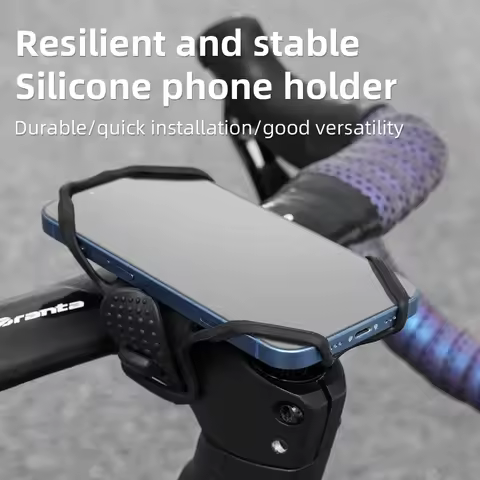 Bicycle Silicone Quick Release Phone Holder Mountain Road Bike Electric Bike Navigation Phone Holde Riding Equipment