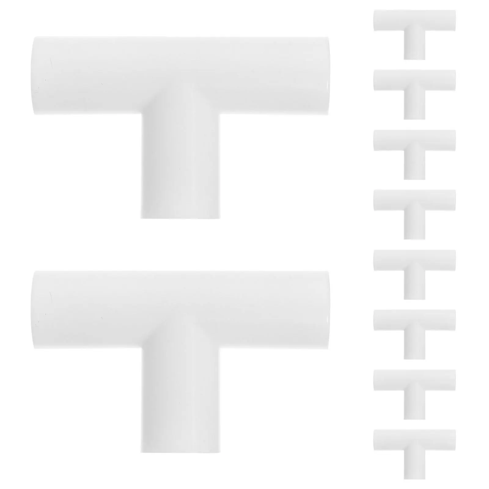 10 pz 12mm connettori per tubi a T robusti raccordi per box in plastica parti di ricambio per il gioco infantile recinzione da cortile montaggio PVC a 3 vie