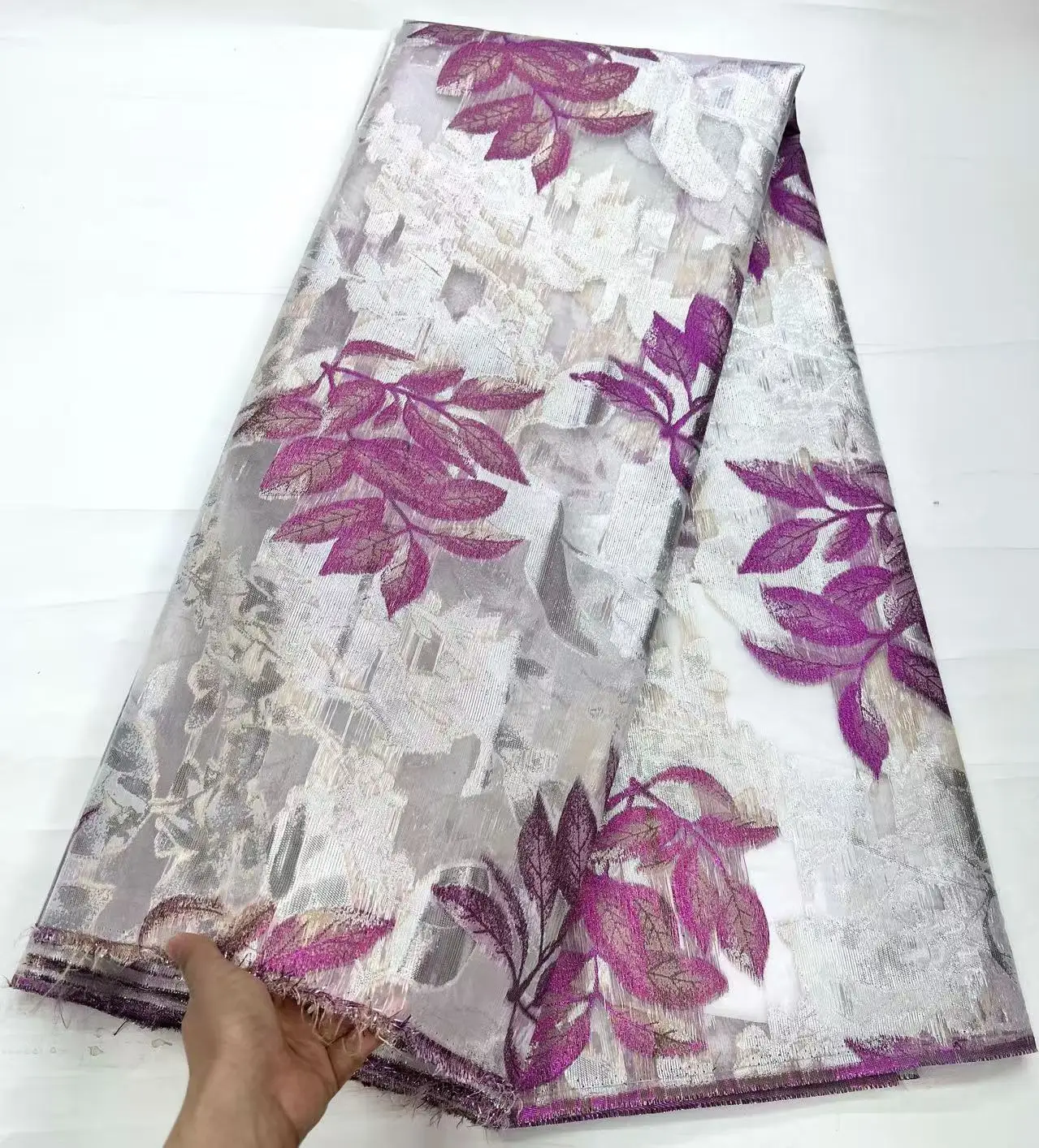 

Wholesale French Brocade Lace Fabric Newest African Lace Fabric Embroidery Jacquard Tissue For Women Wedding Party Dress Sewing