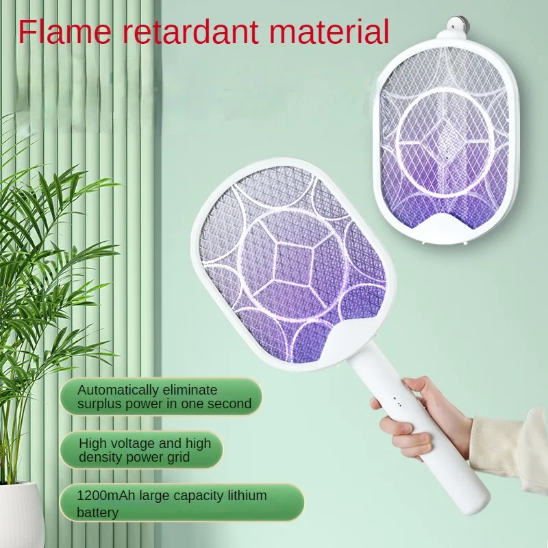 

Folding mosquito lamp 3 in 1 mosquito racket electronic mosquito killer electric shock mosquito lamp home hanging wall
