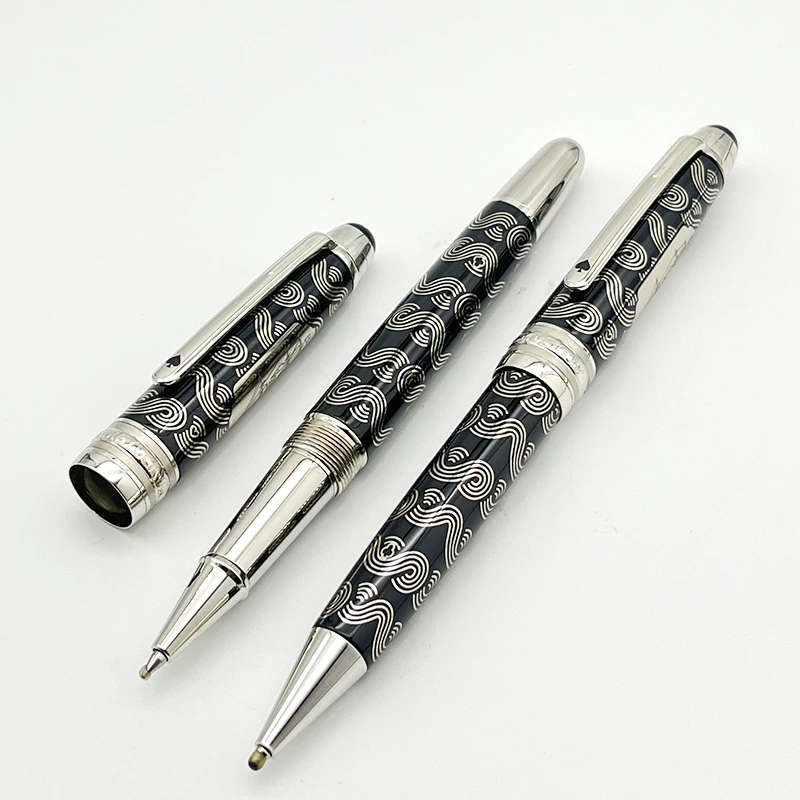 145 MB Rollerball Ballpoint Fountain Pen Limited Edition Metal Series 80 Days Around The World With Serial Number