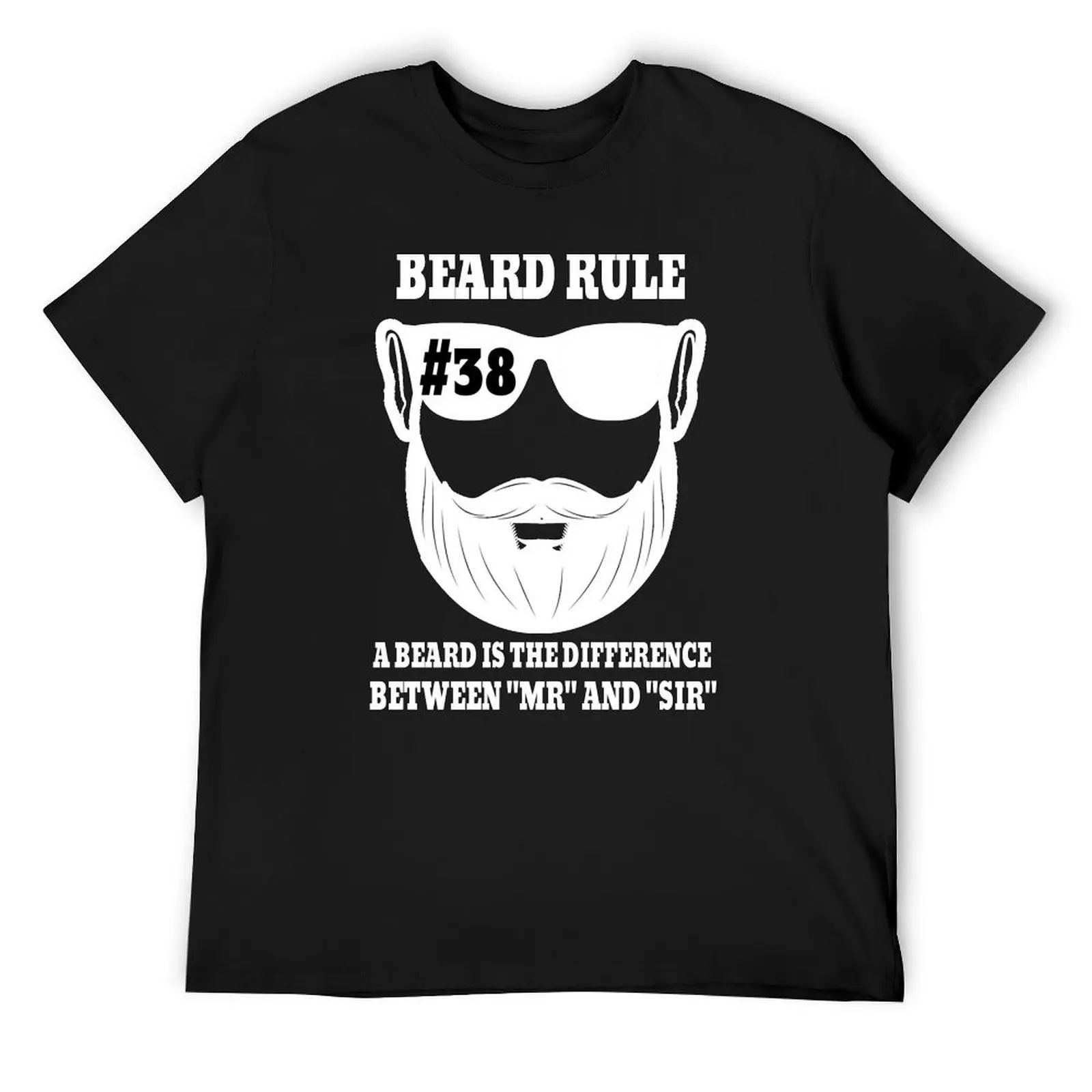 Beard Rule #38 A Beard Is The Diffrence T-Shirt blacks anime stuff compression shirt men