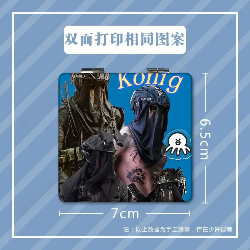 Game Call of Duty Series Folding Makeup Mirror Cartoon Kawaii Character Creativity Double-sided Printing Portable Mini Mirror - view 4