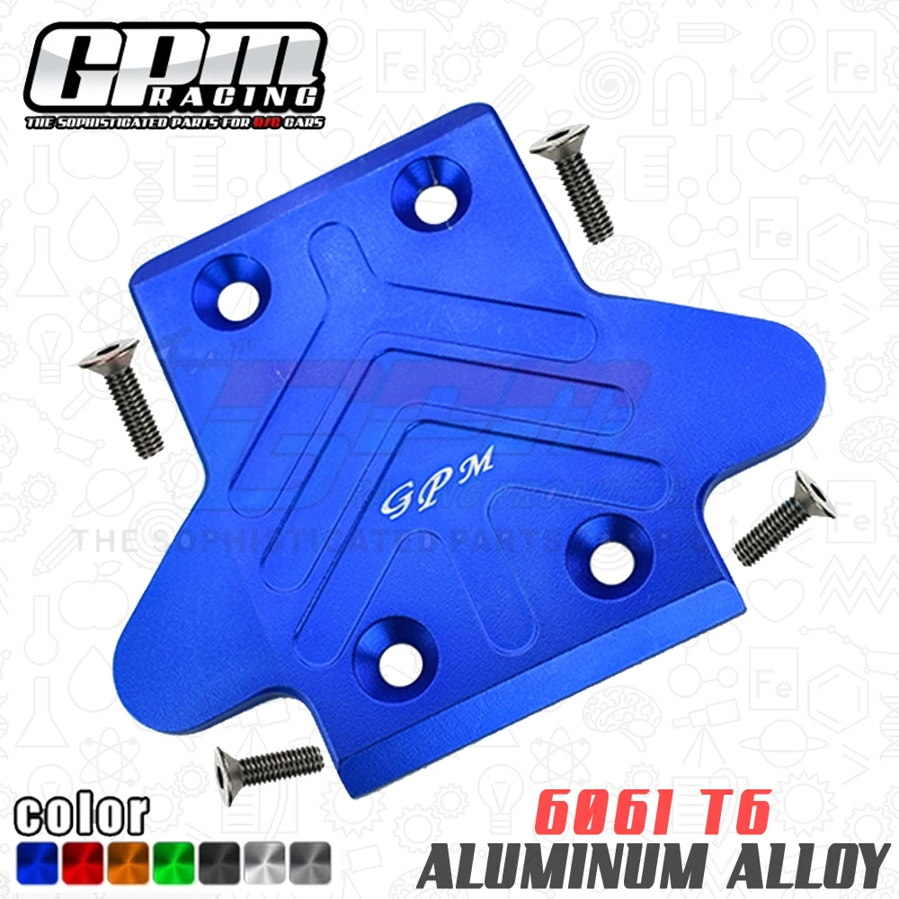 

GPM для ARRMA 1/8 Kraton Notorious Senton Outcast V4 6S BLX RC автомобиль из металлического алюминиевого сплава, переднее шасси, броня, защитная пластина