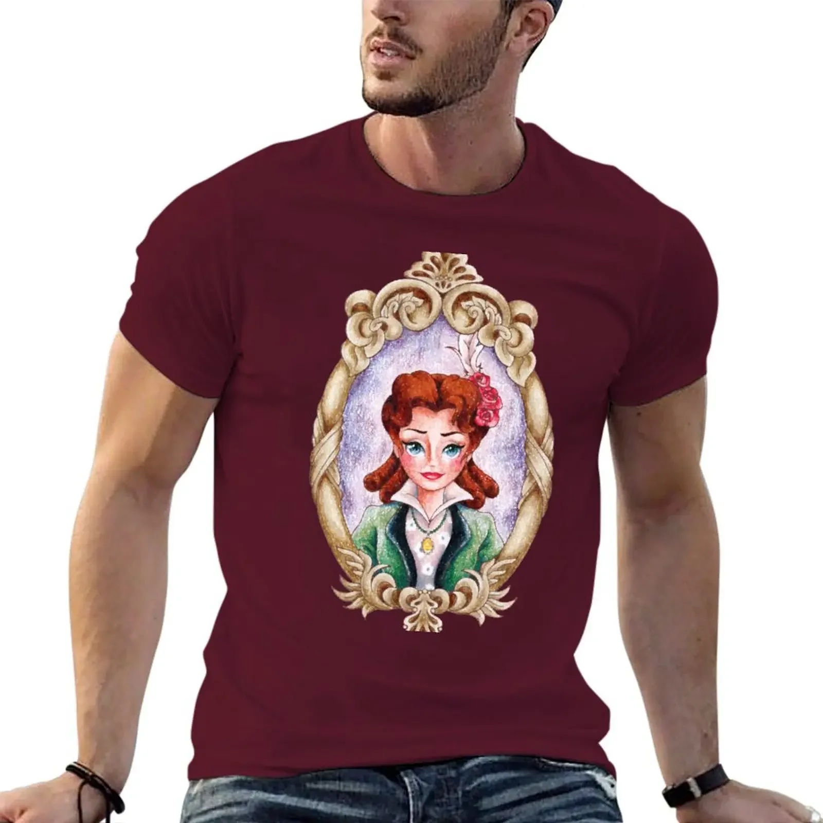 Melanie Ravenswood - Hall portrait - Phantom Manor T-shirt for a boy kawaii clothes Short sleeve tee t shirt men