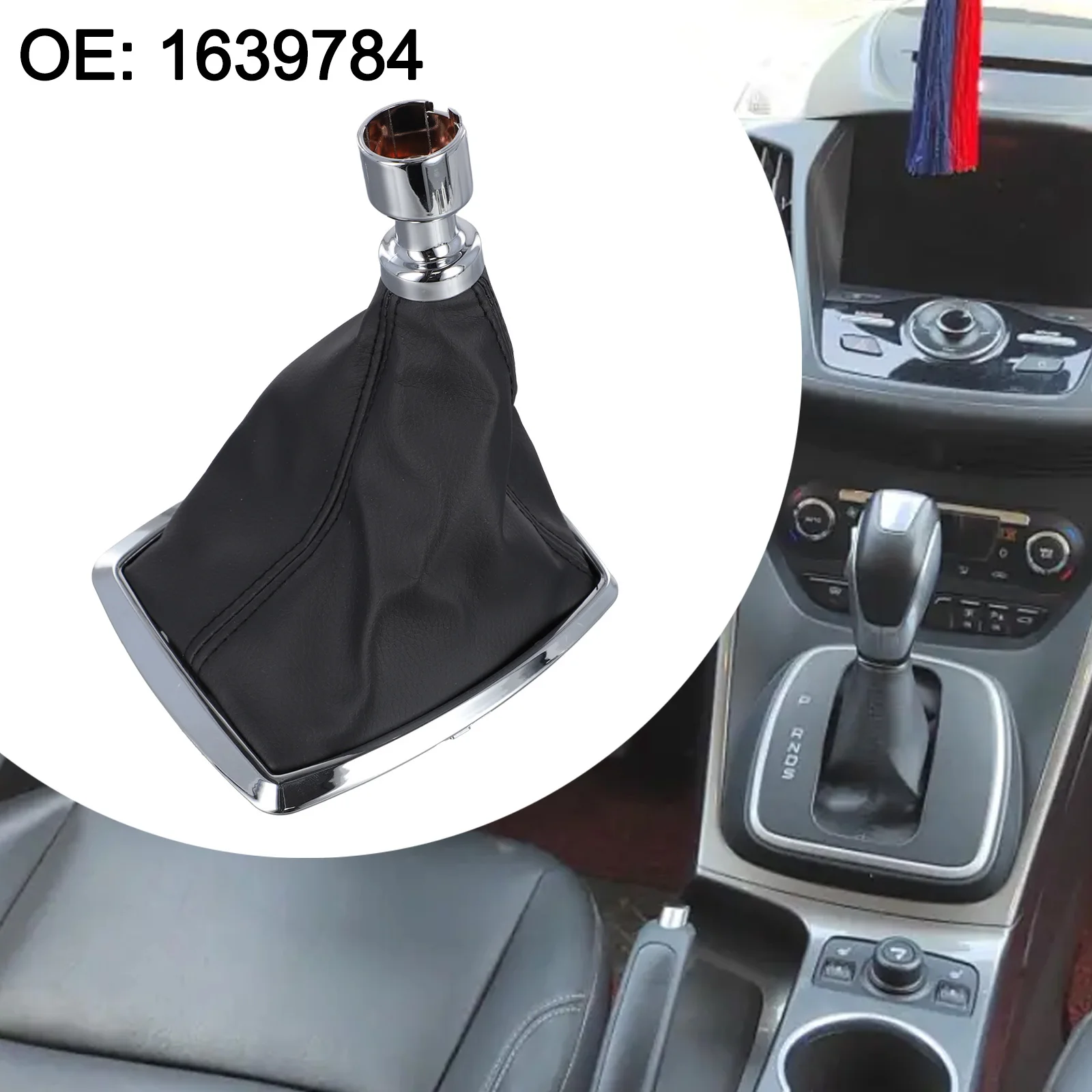 

Shift Knob Cover Material Leather Gearshift Boot Lever Wear-resistant Anti-corrosion Dustproof Easy To Use Leather