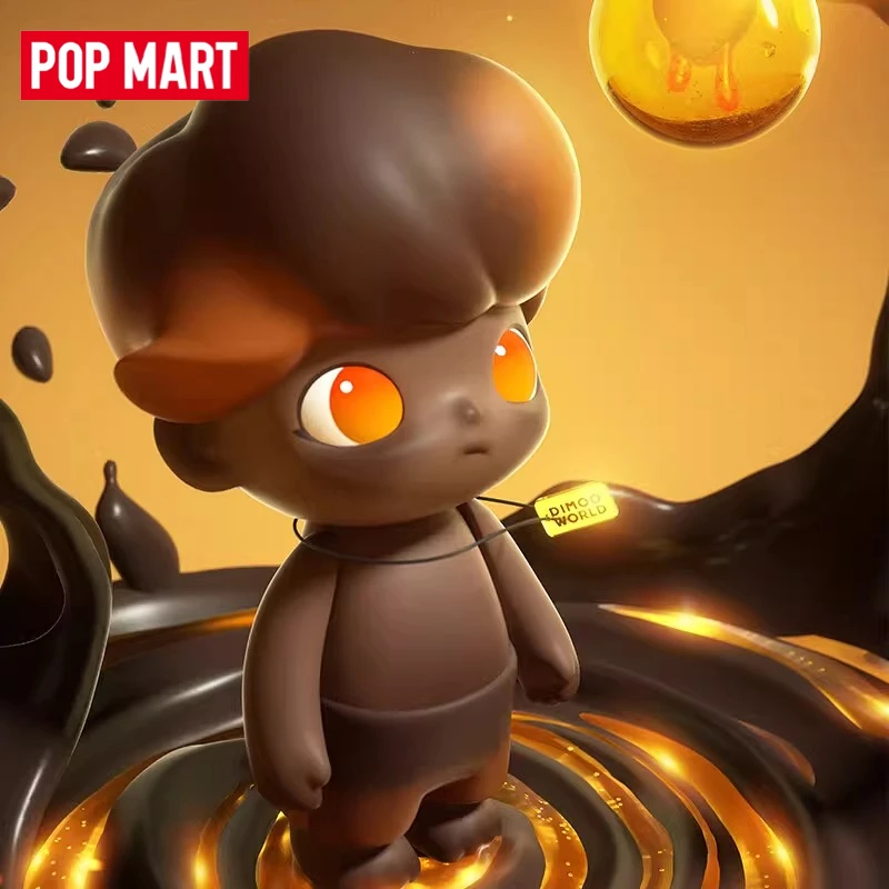 

Genuine POPMART MEGA JUST DIMOO 400% Maple Syrup Cocoa Cute Figurine Trendy Toy Home Decoration Large Ornaments