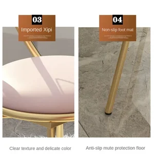 Minimalist lüks makyaj, makyaj taburesi, kelebek sırtlı sandalye, minder, peluş yemek odası ve yatak odası için mükemmeldir sandalyede en çok satılan 7 kelebek-no. 8