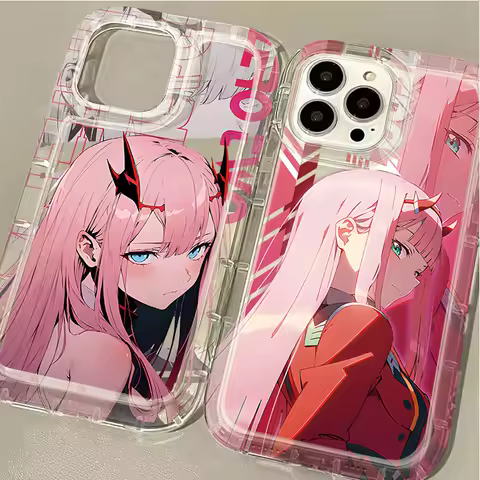 Anime Darling in the Franxx Case for Samsung Galaxy S24 Ultra S23 S22 S21 FE S20 Plus Note 20 10 Pro A34 A54 A33 A53 Clear Cover