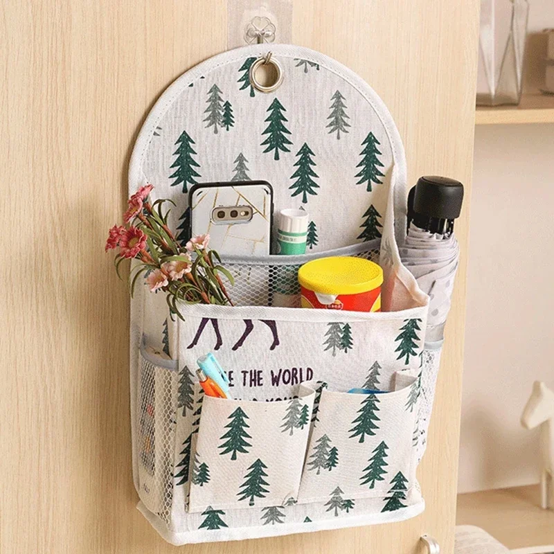 

Cloth Multi Pockets Hanging Storage Bag Organizer Cabinet Door Hang Sundries Underwear Divider Organizer Bag Pouches Home Decor