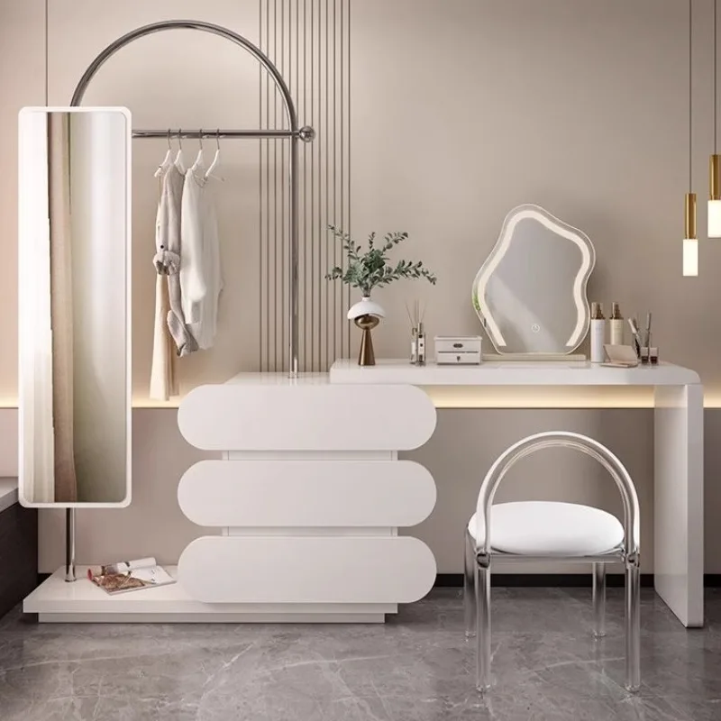 

Mirror Nordic Dressing Table Stool Drawer Fashion Bedroom Dressing Table Minimalist Full Tocador Maquillaje Rome Furniture