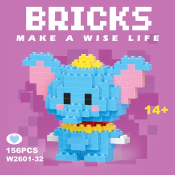 Disney 108 style Stitch LinaBell Hello Kitty Building Blocks Princess Cartoon Figrues Bricks Children's Assembly Toys Model Gift 30