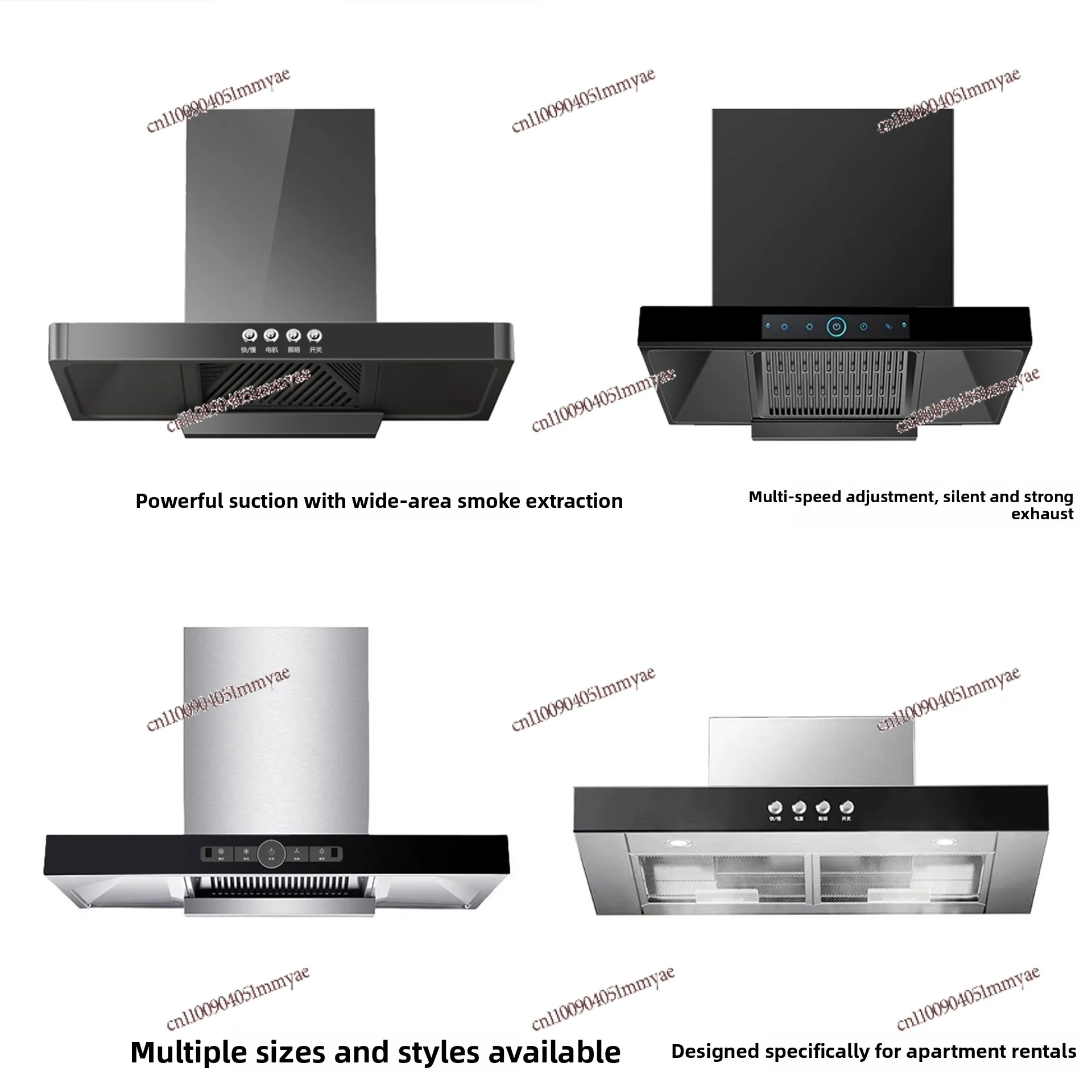 Range Hood Large Suction Household Kitchen Apartment Rental House Small Hood Small Size