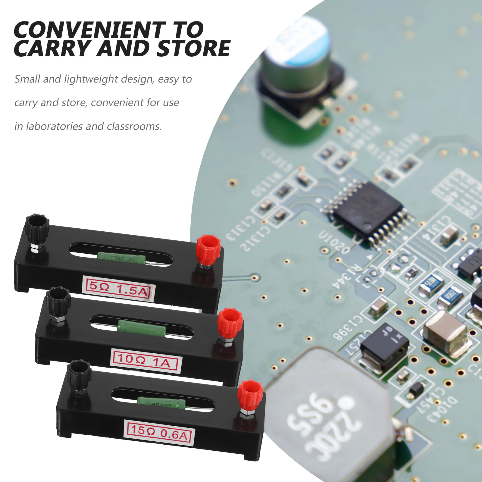 

Набор для экспериментов по физике с фиксированными резисторами 5 Ом, 10 Ом, 15 Ом, электронное учебное оборудование, комплект для обучения естественным наукам, лабораторный набор