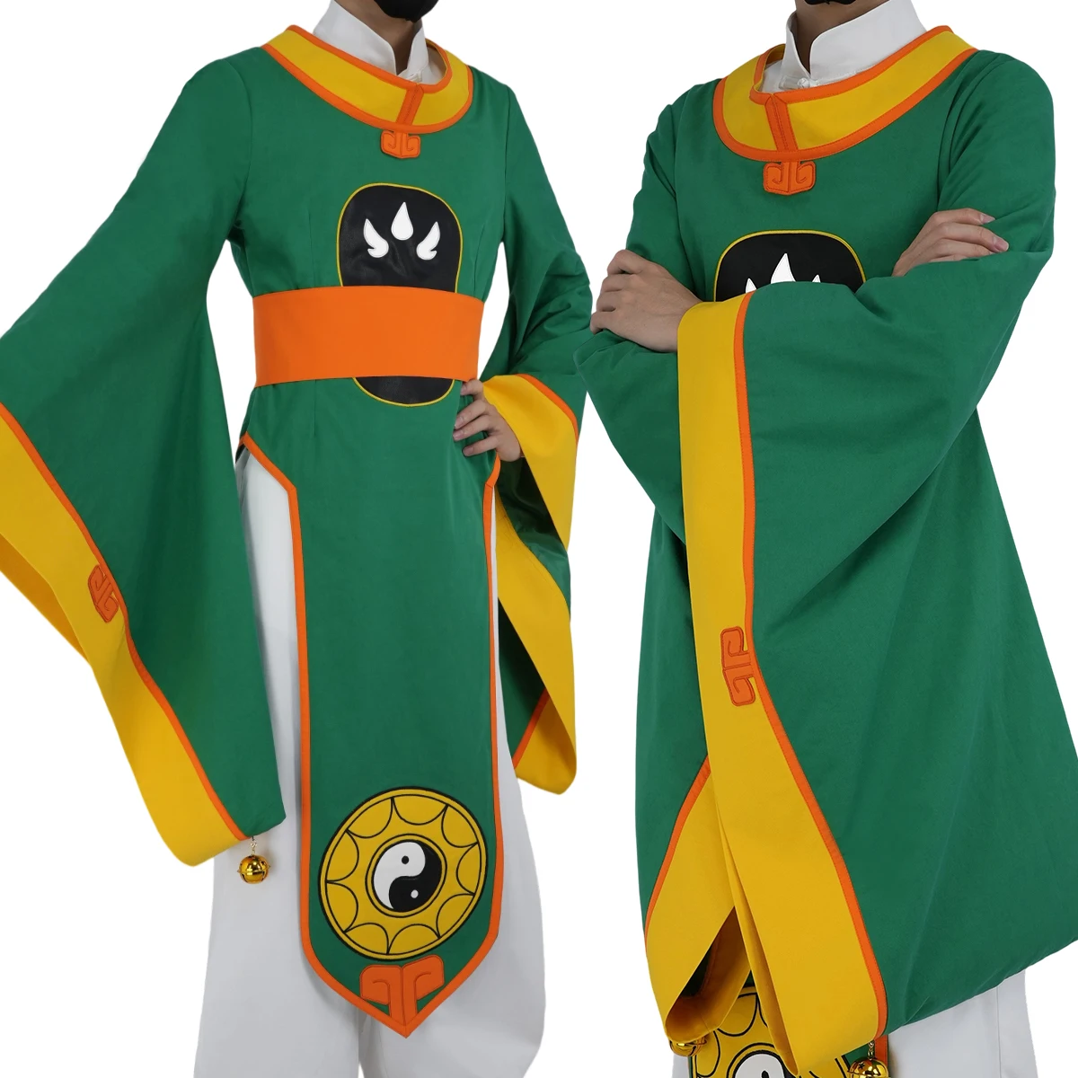 

HOLOUN Cardcaptor Sakura Anime LI SYAORAN Cosplay Costume Robe Shirt Pants Belt Hat Bells Cos Convention Halloween Gift