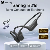 Sanag B21S auriculares inalámbricos de conducción ósea Bluetooth 5,4 auriculares de graves HiFi IPX5 auriculares deportivos impermeables para correr