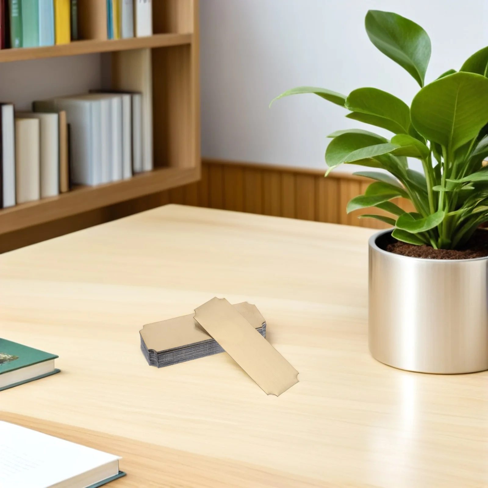 

20Pcs Stainless Steel Name Tags Blank Rectangle Metal Id Plates for Office Desk Nameplate Employee Badge Stamping Blanks