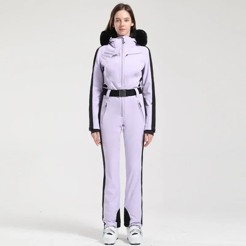 Ensemble de combinaison de ski coupe-vent et imperméable pour femme, veste chaude d'extérieur trempée, combinaisons de ski, vêtements d'hiver, 1 pièce, nouveau, 506, 2025