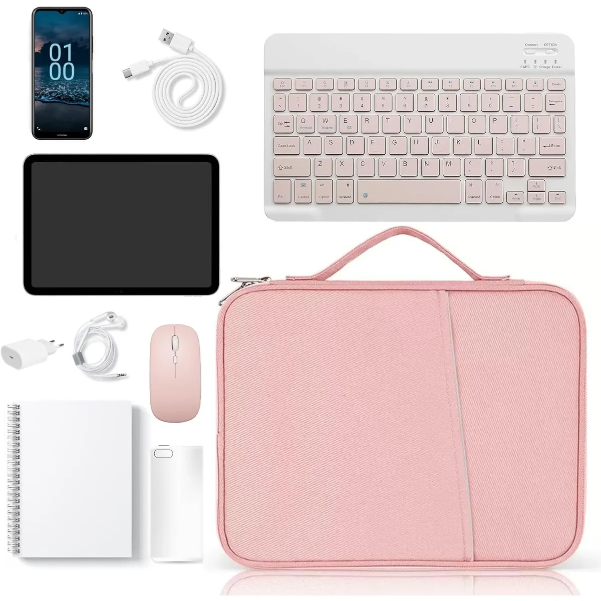 

9-11 Inch Tablet Sleeve Case, iPad Bag for iPad Pro 11 (2022-2018), iPad 10.9 (10th Gen), iPad Air (5/4th Gen), Galaxy Tab A8/A7
