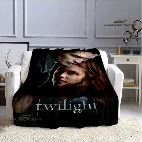 Mantas con estampado de La saga Crepúsculo, manta cálida a la moda, Framina, suave y cómoda, manta para viaje en casa, regalo de cumpleaños