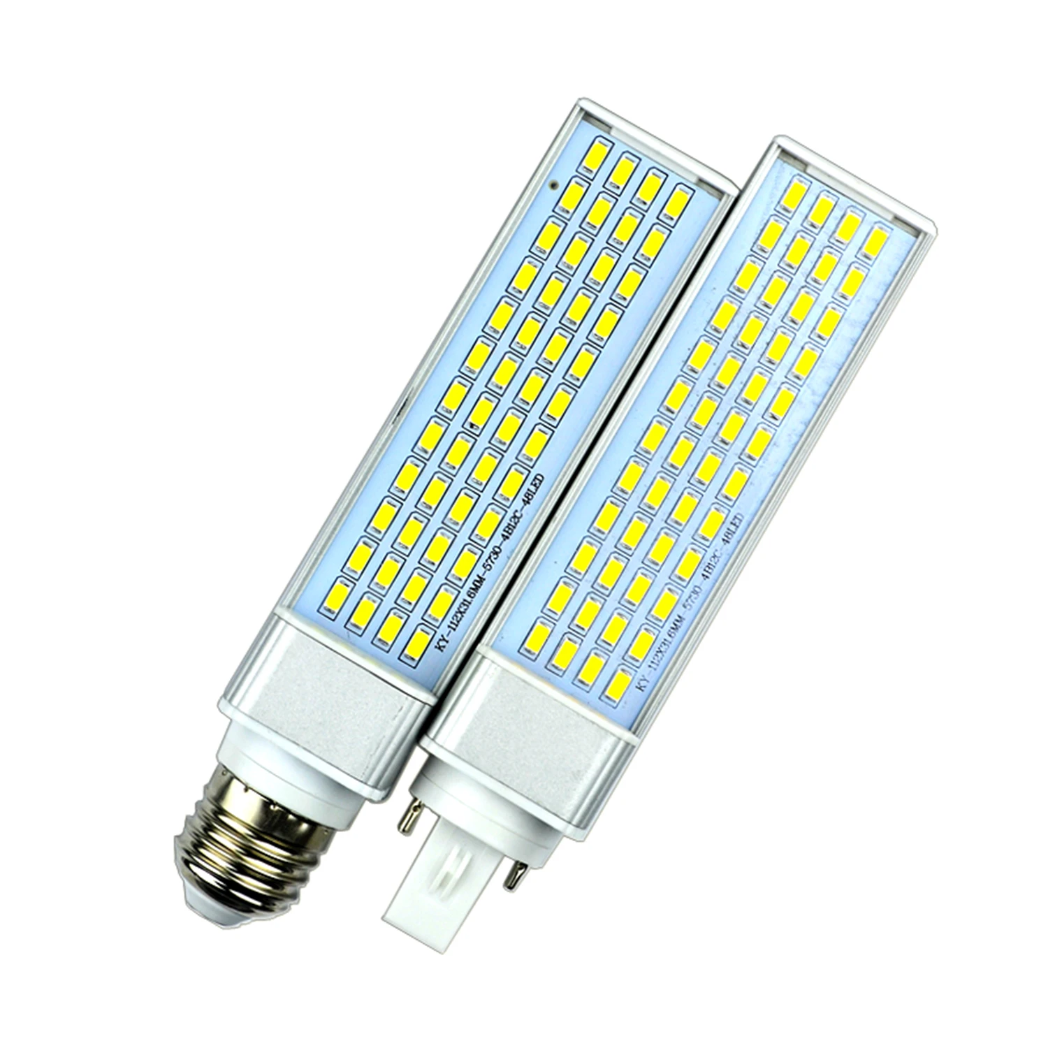 Imagem -02 - Lâmpada Led de Milho Plug Horizontal Luz Smd Spotlight 5730 5630 180 Graus ac 85 265v 10w 12w 15w 18w 20w 25w E27 G24