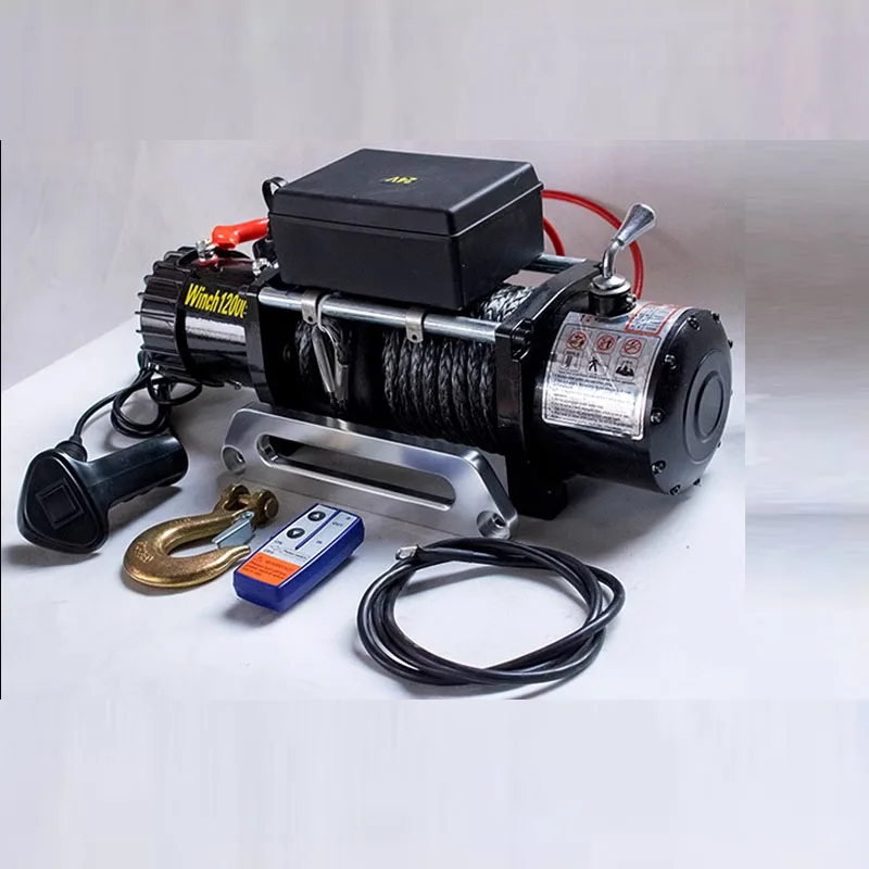 

Hot Made in China 12V/24V Wire Rope Winch Machine Self-rescue Winch for Off-road Vehicle Traction Car Vehicle Electric Winch