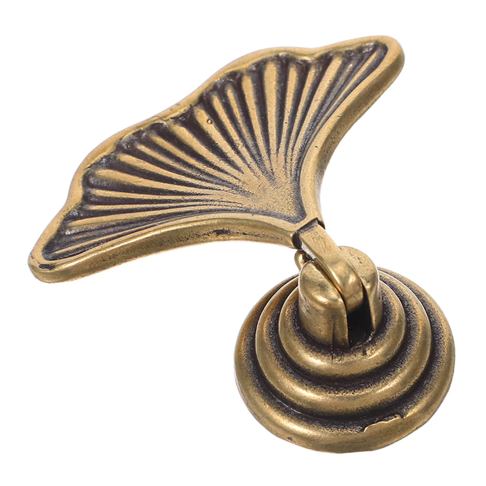 Ginkgo Leaf Cabinet Door Knob Decorative Brass Knob Brass Handle Vintage Bathroom Vanity Drawer Pull Kitchen Cupboard