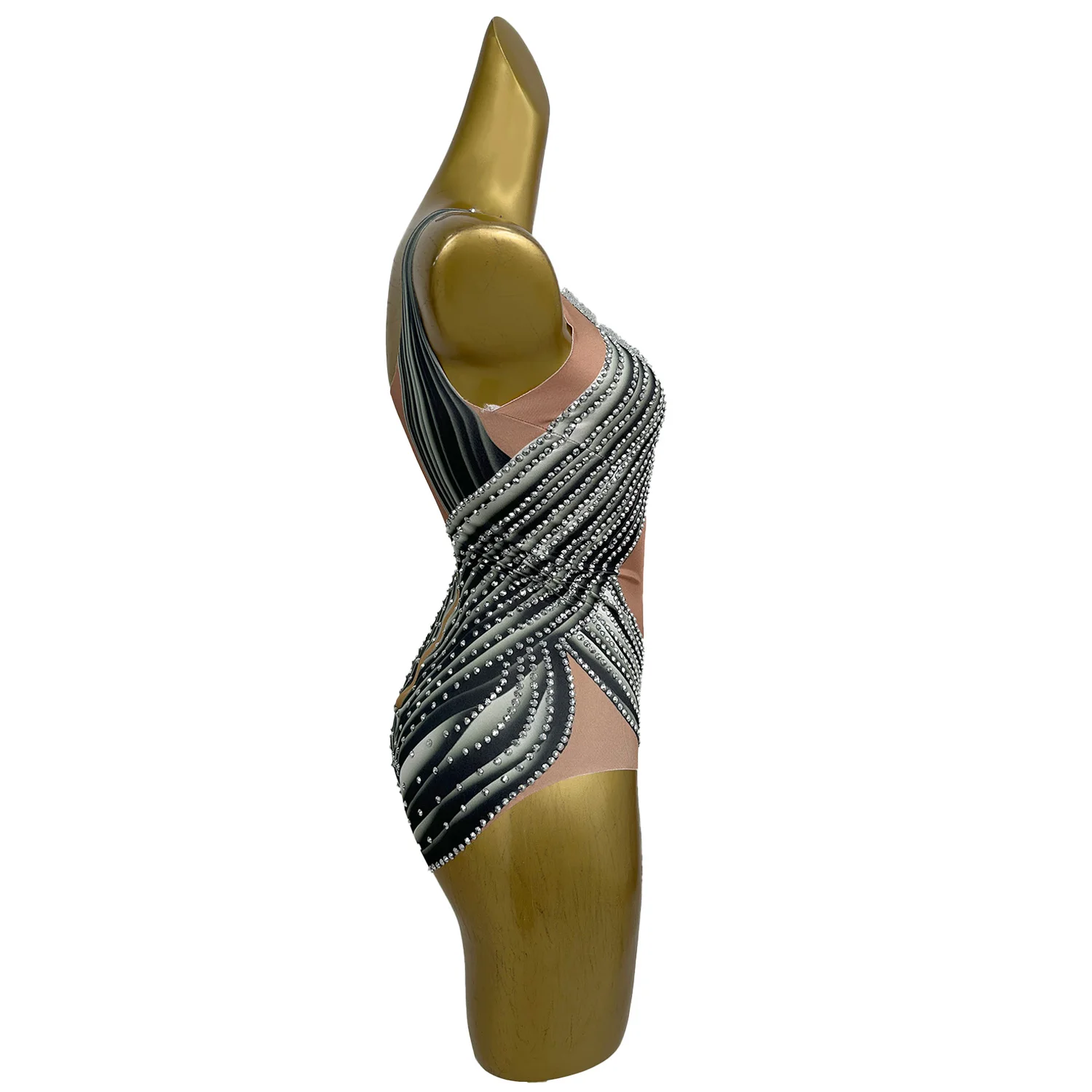 แฟชั่นชายหาดJumpsuitกางเกงขาสั้นเงาWillowเล็บกางเกงขาสั้นPole Dance Acrobaticsประสิทธิภาพไนท์คลับClub PartyชุดHaidai