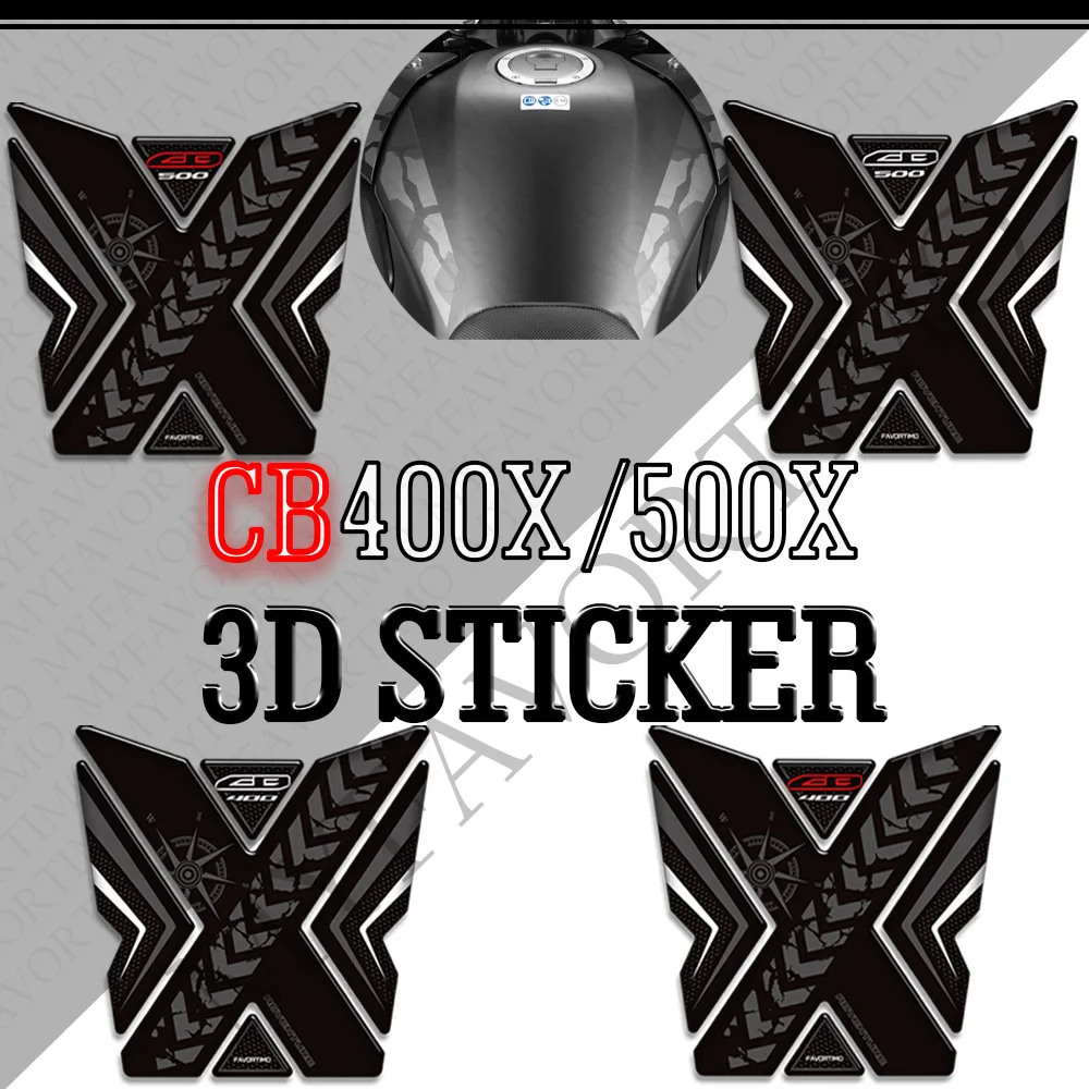 Voor Honda Cb400x Cb500x Cb 400 500 Cb400 Cb500 X Motorfiets Tankpad Zijgrepen Gas Stookolie Kit Kniestickers Stickers Beschermer