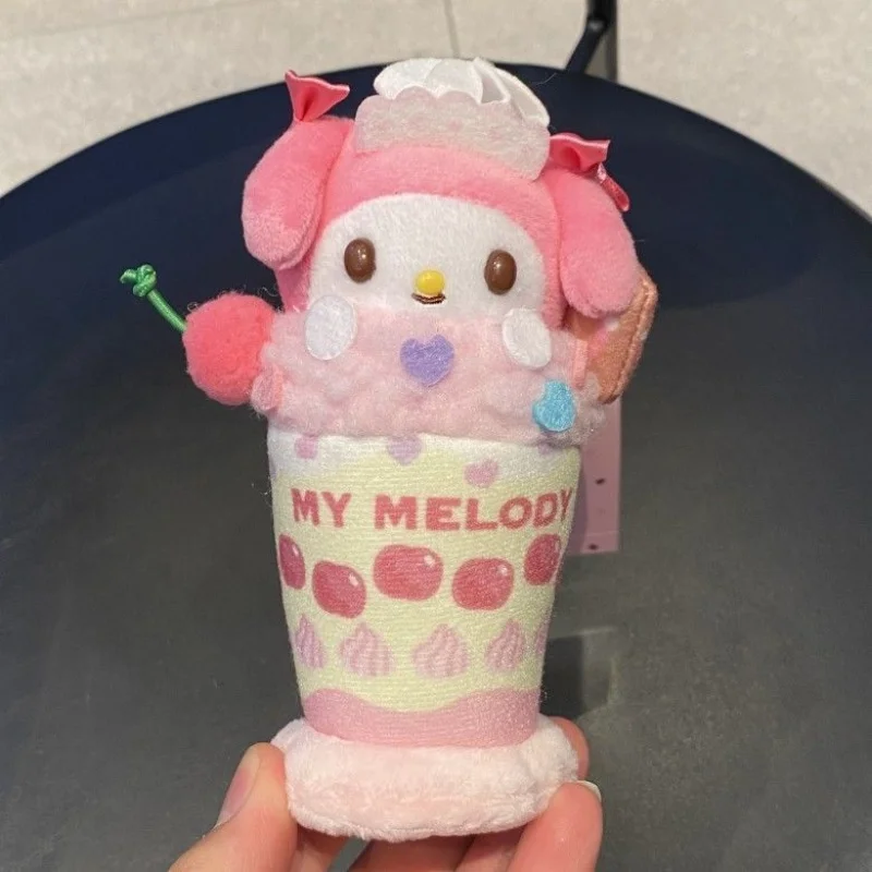 Hello Kitty Pom Pom Purin Cartoon Colorful Fruit Dessert Cup Plush Stuffed Toy Keychain Tote Bag Pendant Birthday Gift Student view 6