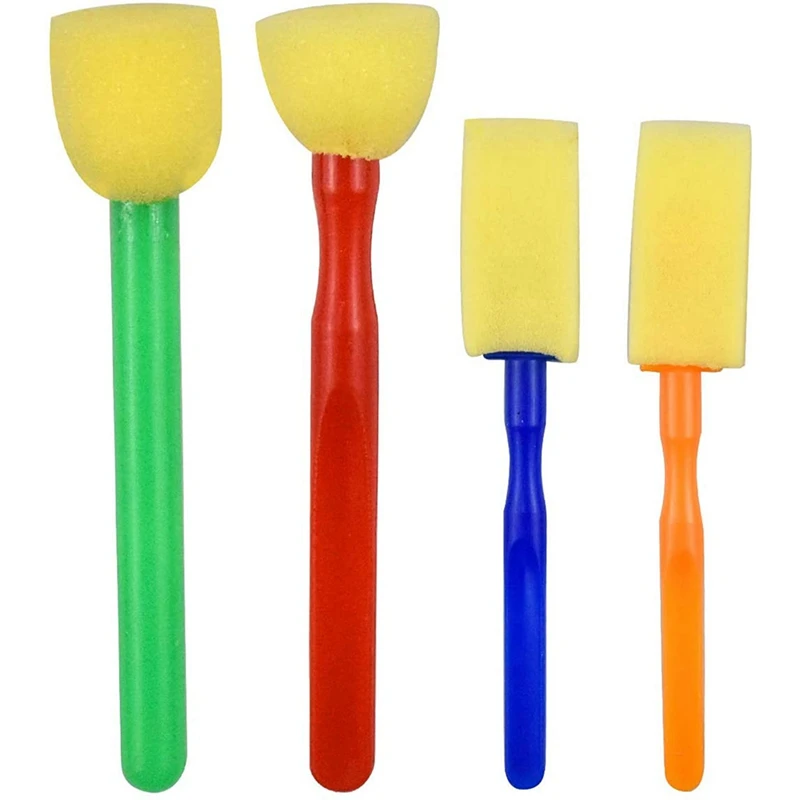 1Set Funky Fun Colorful Magnetic Numbers Wooden Fridge Magnets & 30PCS Colorful Artist Paint Brush Set