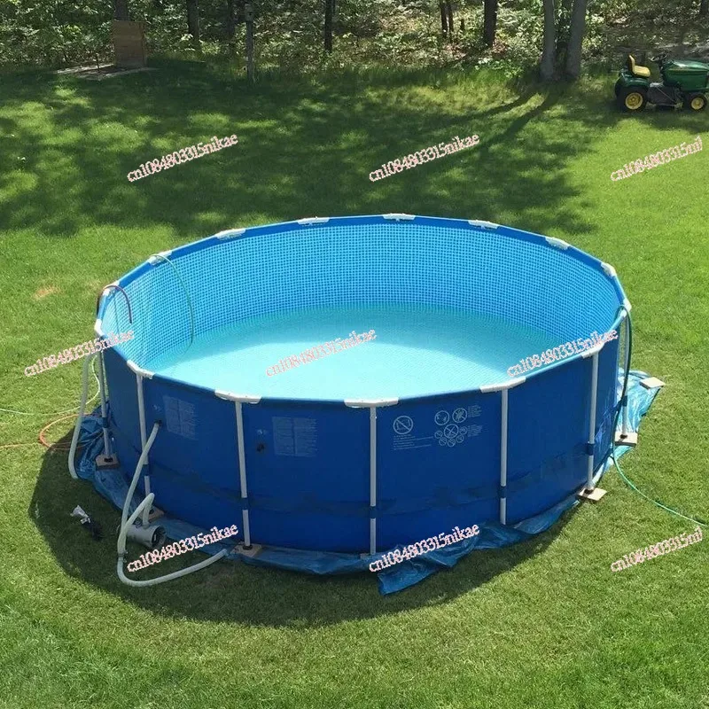 

Large Round Swimming Pool Portable Family Swimming Pool Metal Frame Outdoor Swimming Pools