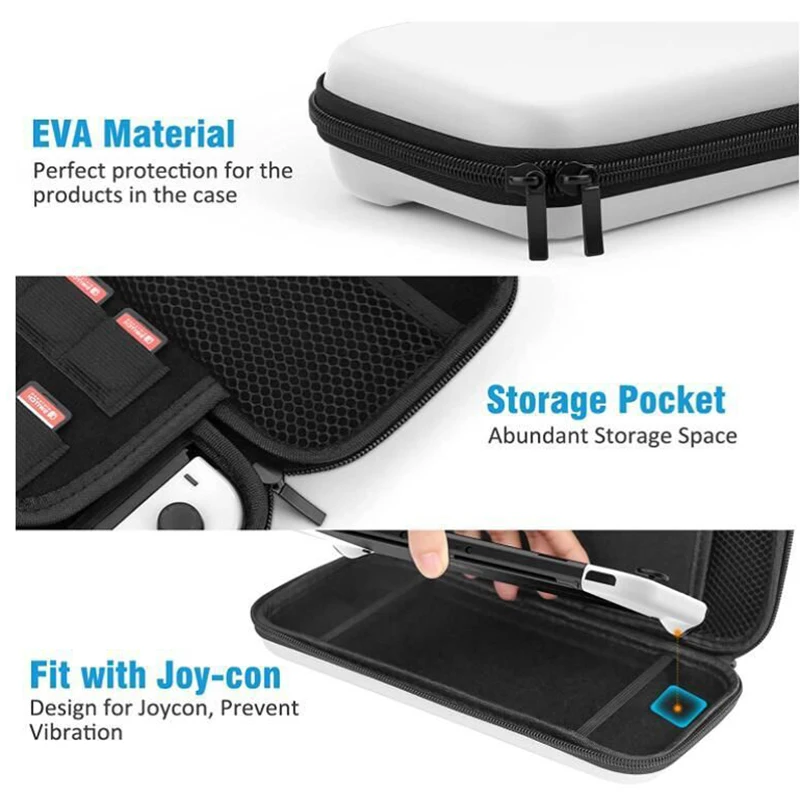 for Nintendo Switch Protective Carrying Case Cover Cord Storage Bag Gradient for Switch Lite Travel Portable Pouch Accessories