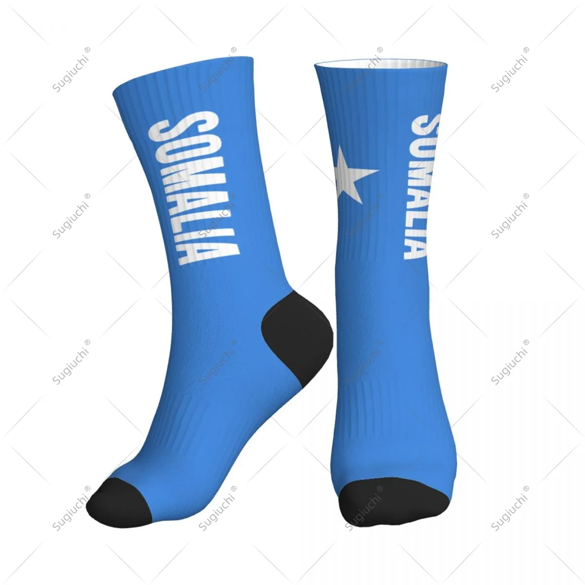 

Полиэстеровые носки до середины икры с 3D принтом флага Сомали для мужчин и женщин, кавайные носки, уличные носки для скейтборда